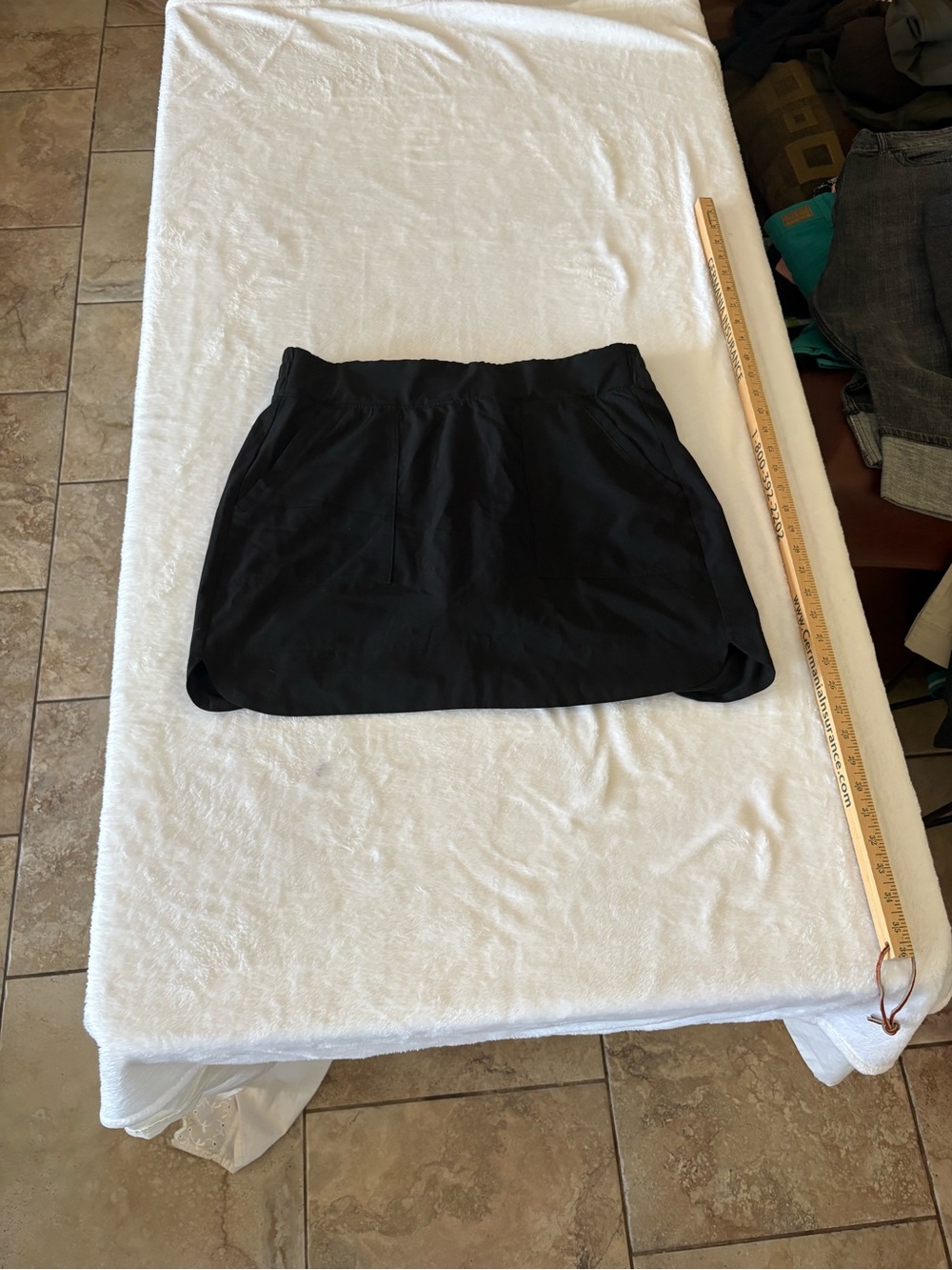 RBX Black Athletic Mini Skort with Side Pockets
